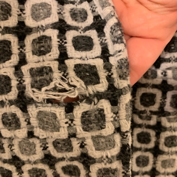 LOFT Geometric Long Sleeve Coat Size Small 60s Retro Preppy‎ - Picture 6 of 8